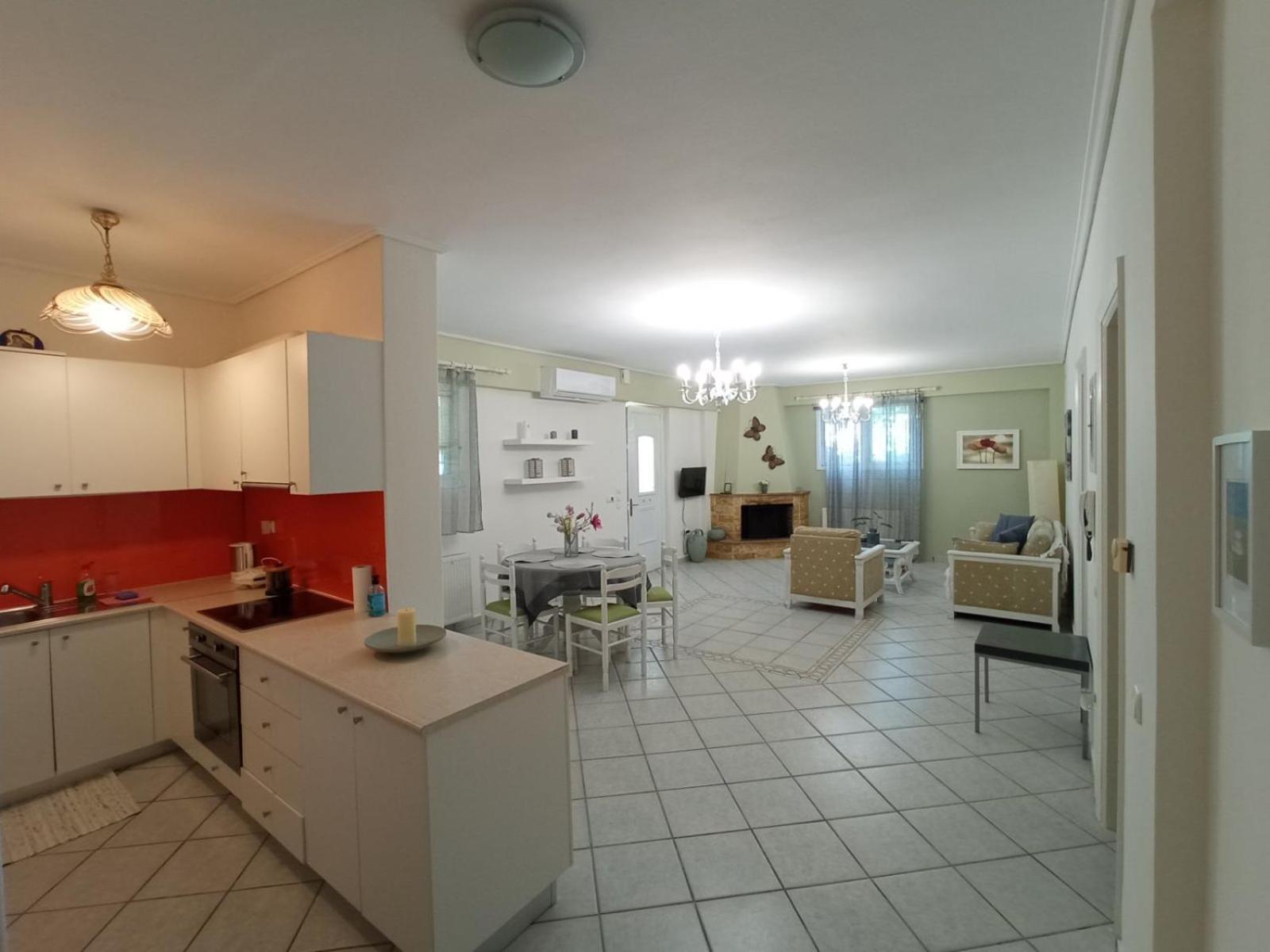 Apartament Flat With Garden Near Sea, Port And Airport Artemida  Pokój zdjęcie